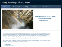 Tablet Screenshot of amymcnultyphd.com